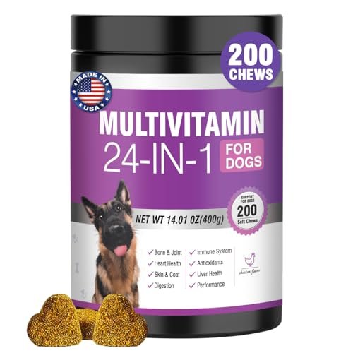Dog Multivitamins With Probiotics for Joint, Skin, and Digestive Health