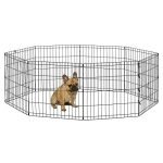 Foldable Metal Dog Playpen: Durable, Portable Exercise Space for Pets