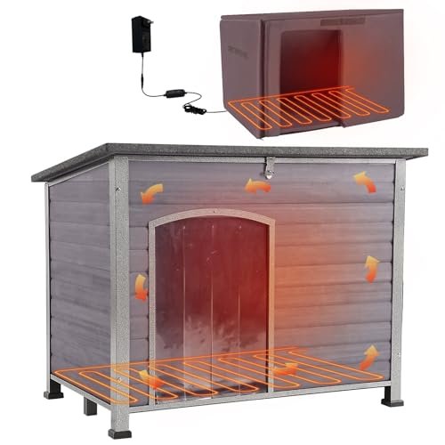 Heated Outdoor Dog Kennel With Roof: Ultimate Weatherproof Shelter for Dogs